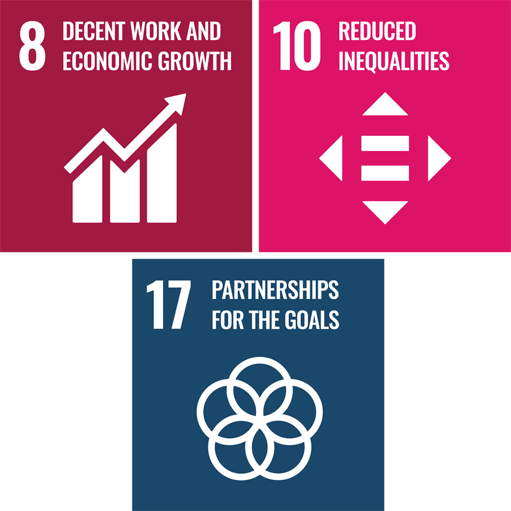 UN Sustainable Development Goals 8, 10 & 17